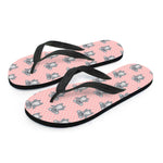 Polka Dot Koala Pattern Print Flip Flops