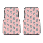 Polka Dot Koala Pattern Print Front Car Floor Mats