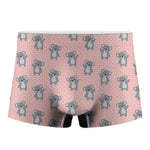 Polka Dot Koala Pattern Print Men's Boxer Briefs