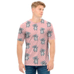 Polka Dot Koala Pattern Print Men's T-Shirt