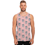 Polka Dot Koala Pattern Print Men's Tank Top