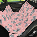 Polka Dot Koala Pattern Print Pet Car Back Seat Cover