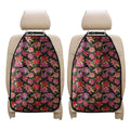 Polka Dot Lily Pattern Print Car Seat Organizers