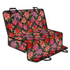 Polka Dot Lily Pattern Print Pet Car Back Seat Cover