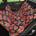 Polka Dot Lily Pattern Print Pet Car Back Seat Cover