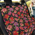 Polka Dot Lily Pattern Print Pet Car Back Seat Cover