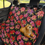 Polka Dot Lily Pattern Print Pet Car Back Seat Cover