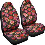 Polka Dot Lily Pattern Print Universal Fit Car Seat Covers