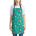 Polka Dot Macaron Pattern Print Apron