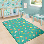 Polka Dot Macaron Pattern Print Area Rug