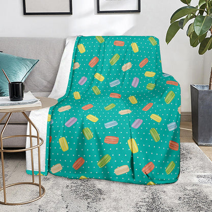 Polka Dot Macaron Pattern Print Blanket