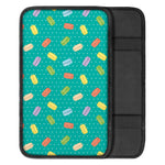 Polka Dot Macaron Pattern Print Car Center Console Cover