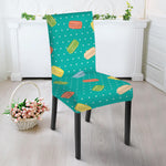 Polka Dot Macaron Pattern Print Dining Chair Slipcover