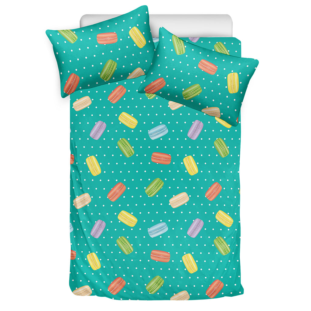 Polka Dot Macaron Pattern Print Duvet Cover Bedding Set