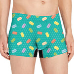 Polka Dot Macaron Pattern Print Men's Boxer Briefs