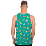 Polka Dot Macaron Pattern Print Men's Tank Top