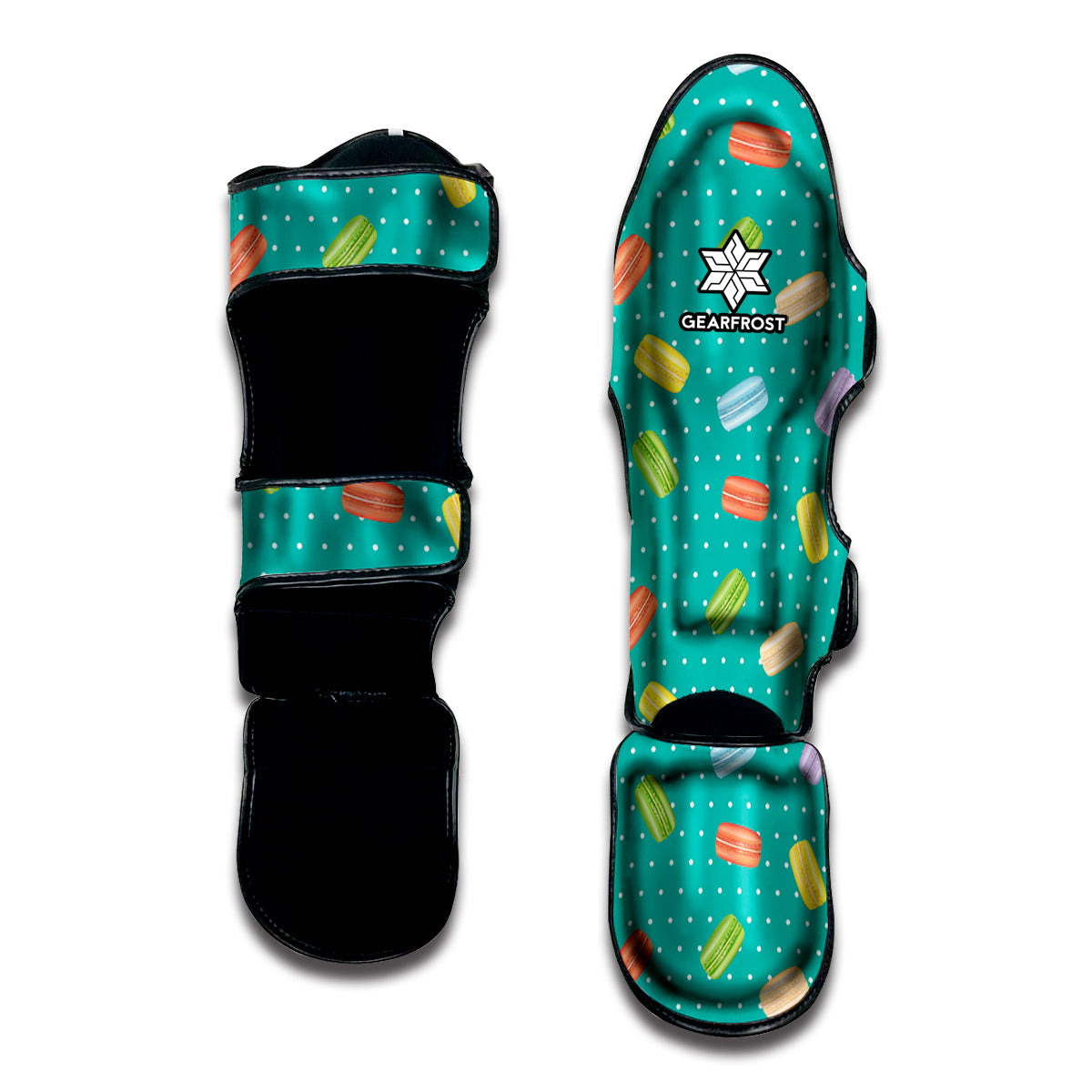 Polka Dot Macaron Pattern Print Muay Thai Shin Guard