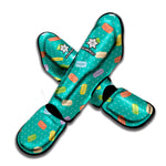 Polka Dot Macaron Pattern Print Muay Thai Shin Guard