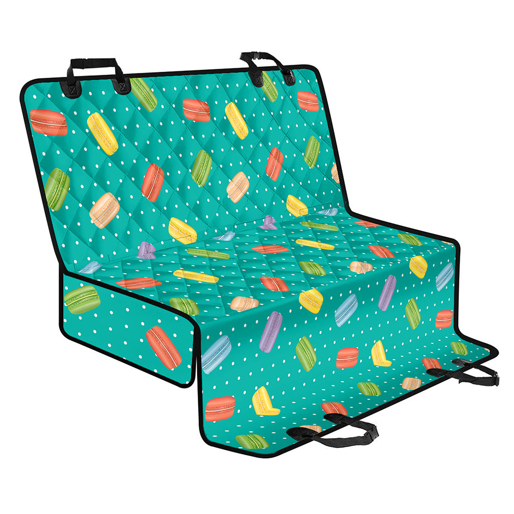 Polka Dot Macaron Pattern Print Pet Car Back Seat Cover