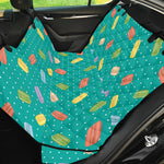 Polka Dot Macaron Pattern Print Pet Car Back Seat Cover