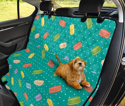 Polka Dot Macaron Pattern Print Pet Car Back Seat Cover