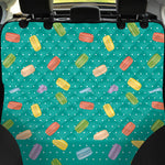 Polka Dot Macaron Pattern Print Pet Car Back Seat Cover