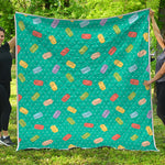 Polka Dot Macaron Pattern Print Quilt