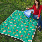 Polka Dot Macaron Pattern Print Quilt