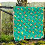 Polka Dot Macaron Pattern Print Quilt