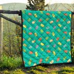 Polka Dot Macaron Pattern Print Quilt