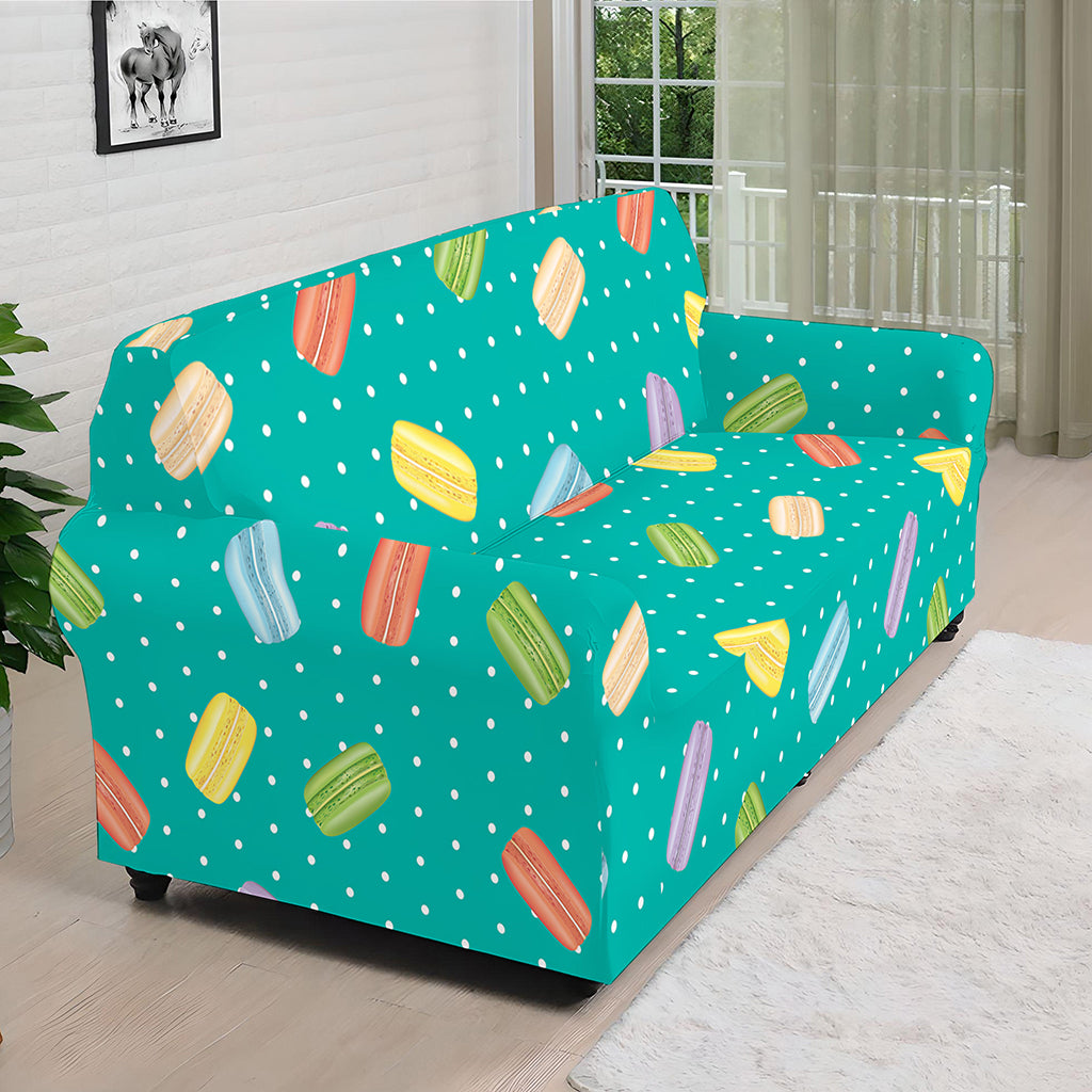 Polka Dot Macaron Pattern Print Sofa Cover