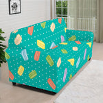 Polka Dot Macaron Pattern Print Sofa Cover