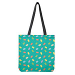 Polka Dot Macaron Pattern Print Tote Bag