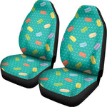 Polka Dot Macaron Pattern Print Universal Fit Car Seat Covers