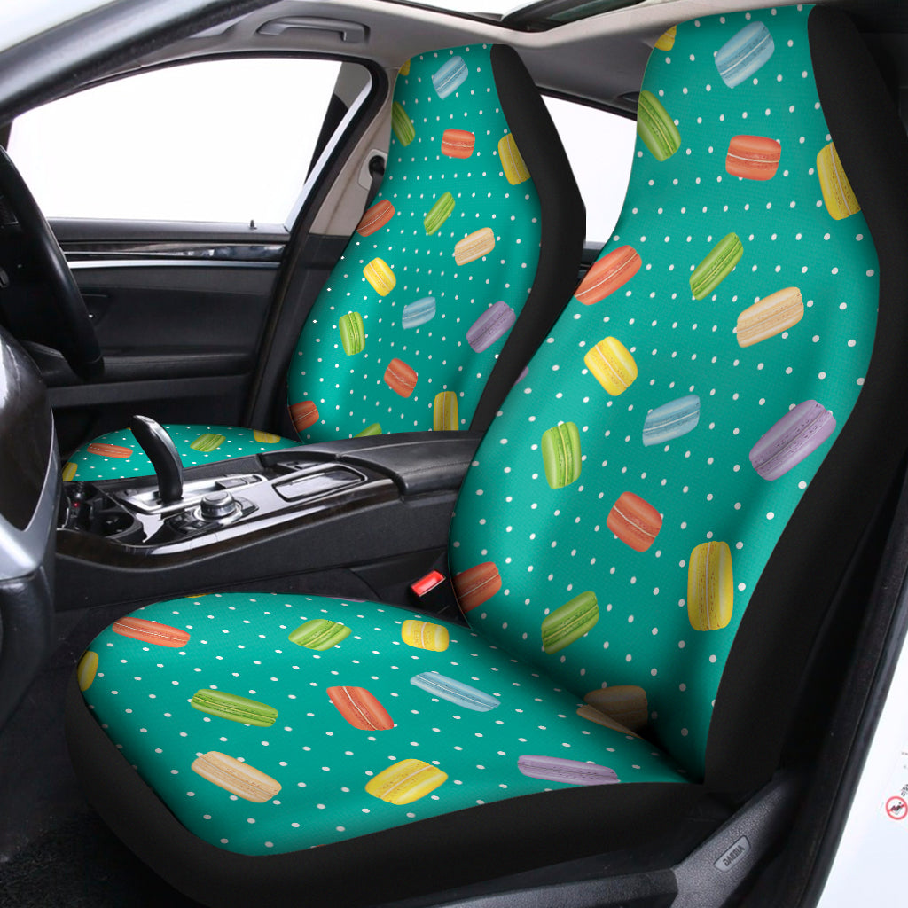 Polka Dot Macaron Pattern Print Universal Fit Car Seat Covers