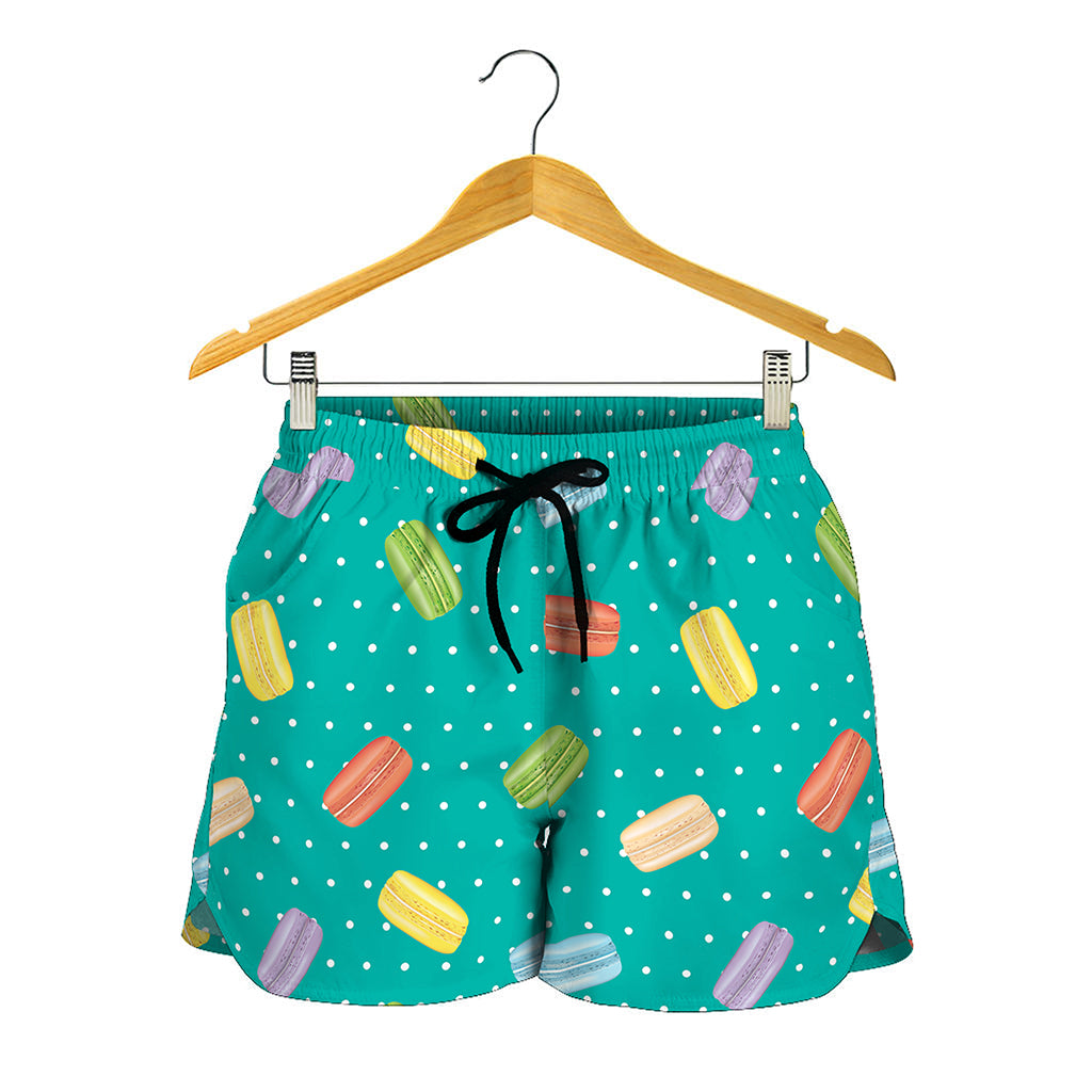 Polka Dot Macaron Pattern Print Women's Shorts