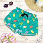 Polka Dot Macaron Pattern Print Women's Shorts