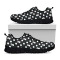 Polka Dot Rabbit Pattern Print Black Running Shoes