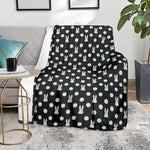 Polka Dot Rabbit Pattern Print Blanket