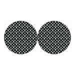 Polka Dot Rabbit Pattern Print Car Coasters