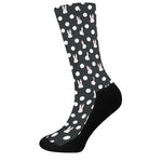 Polka Dot Rabbit Pattern Print Crew Socks
