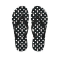 Polka Dot Rabbit Pattern Print Flip Flops