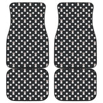 Polka Dot Rabbit Pattern Print Front and Back Car Floor Mats