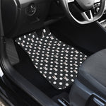 Polka Dot Rabbit Pattern Print Front and Back Car Floor Mats
