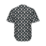 Polka Dot Rabbit Pattern Print Men's Baseball Jersey