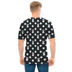 Polka Dot Rabbit Pattern Print Men's T-Shirt