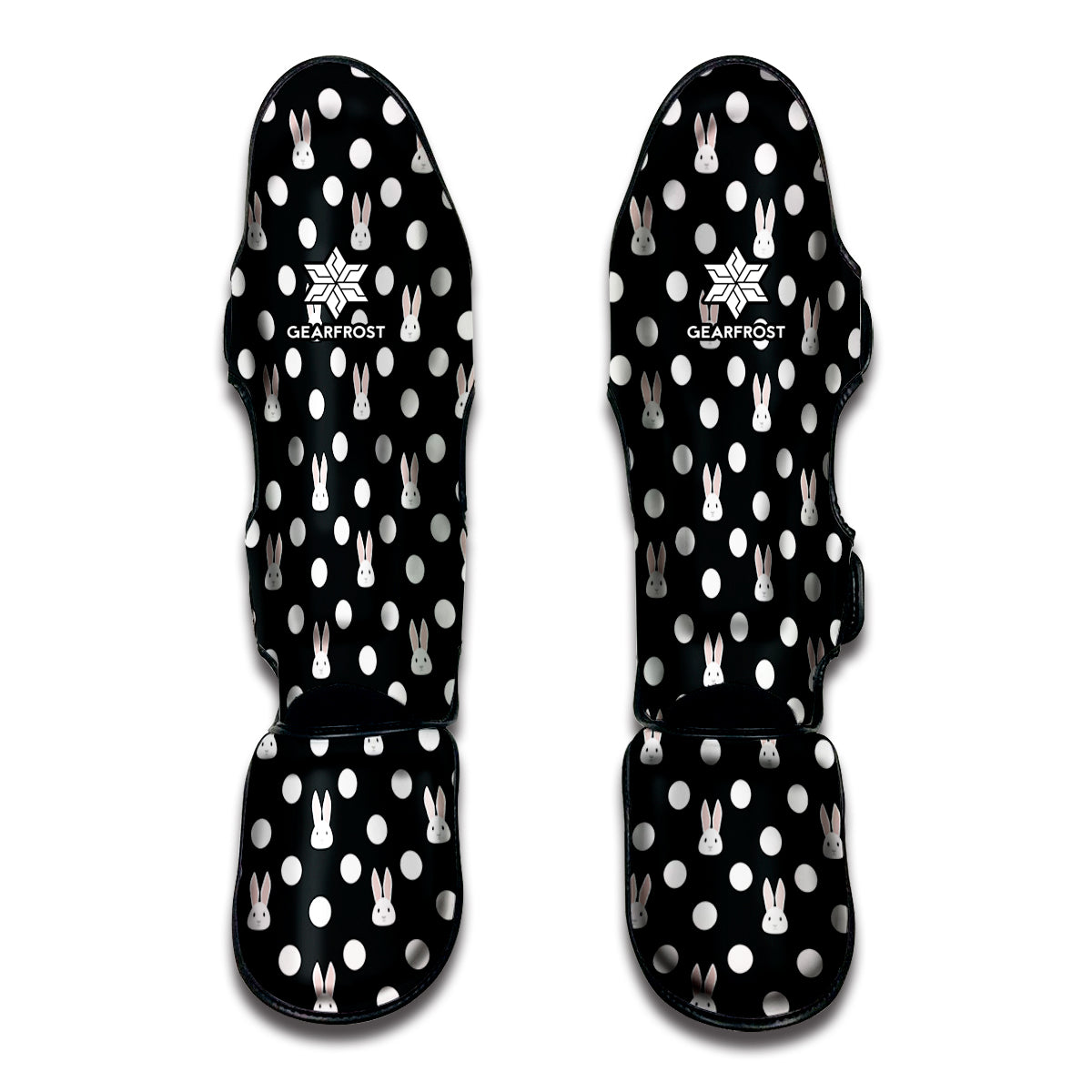 Polka Dot Rabbit Pattern Print Muay Thai Shin Guard