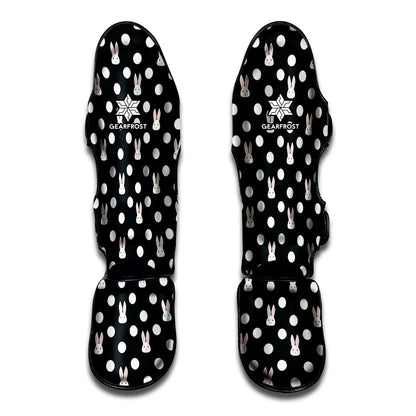 Polka Dot Rabbit Pattern Print Muay Thai Shin Guard