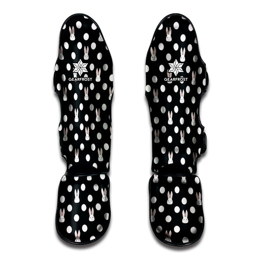 Polka Dot Rabbit Pattern Print Muay Thai Shin Guard