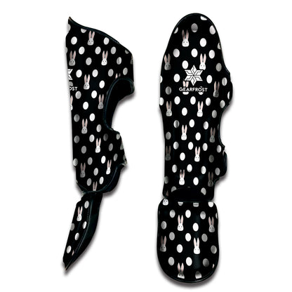 Polka Dot Rabbit Pattern Print Muay Thai Shin Guard